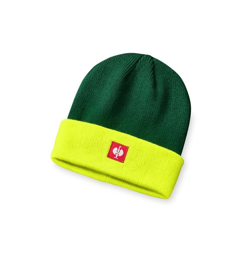 Clothing: Knitted cap e.s.motion 24/7 + green/high-vis yellow