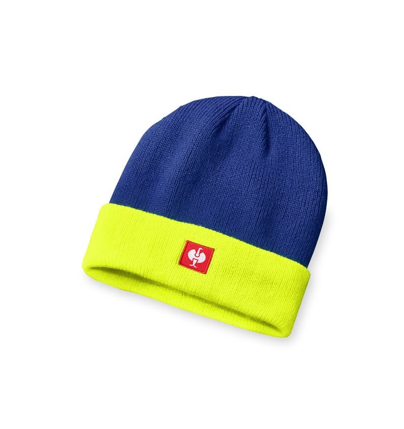 Clothing: Knitted cap e.s.motion 24/7 + royal/high-vis yellow