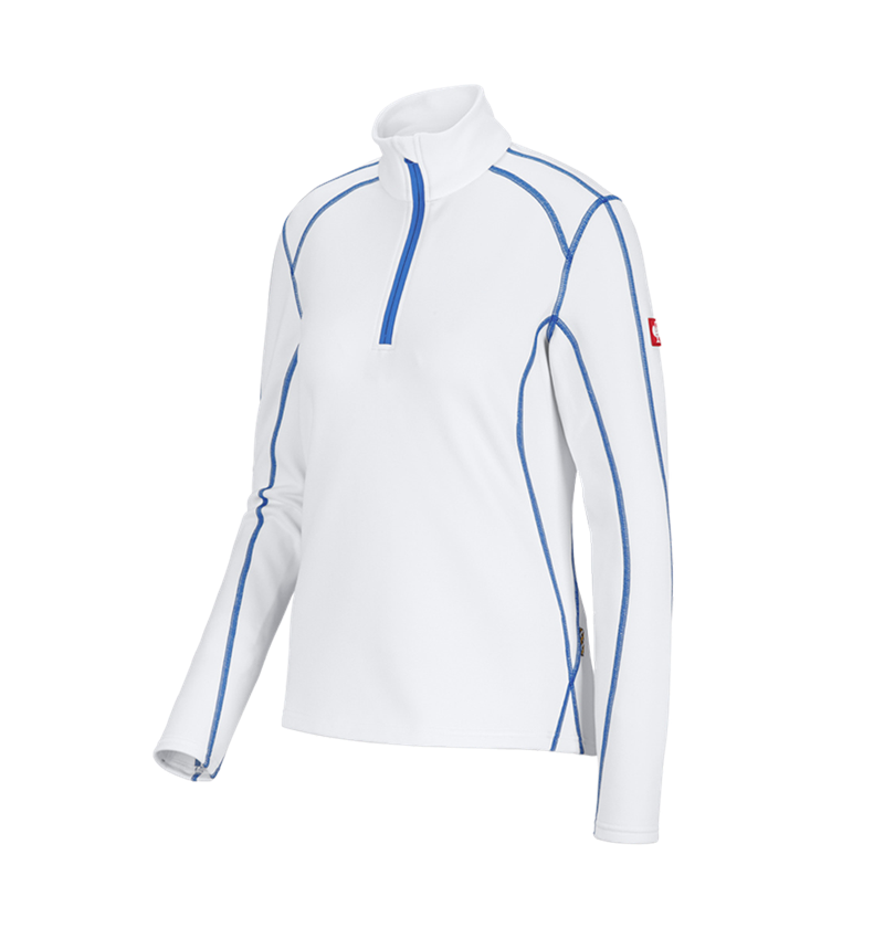 T-Shirts, Pullover & Skjorter: Damefunkt.pullover termostretch e.s.motion 2020 + hvid/ensianblå 2