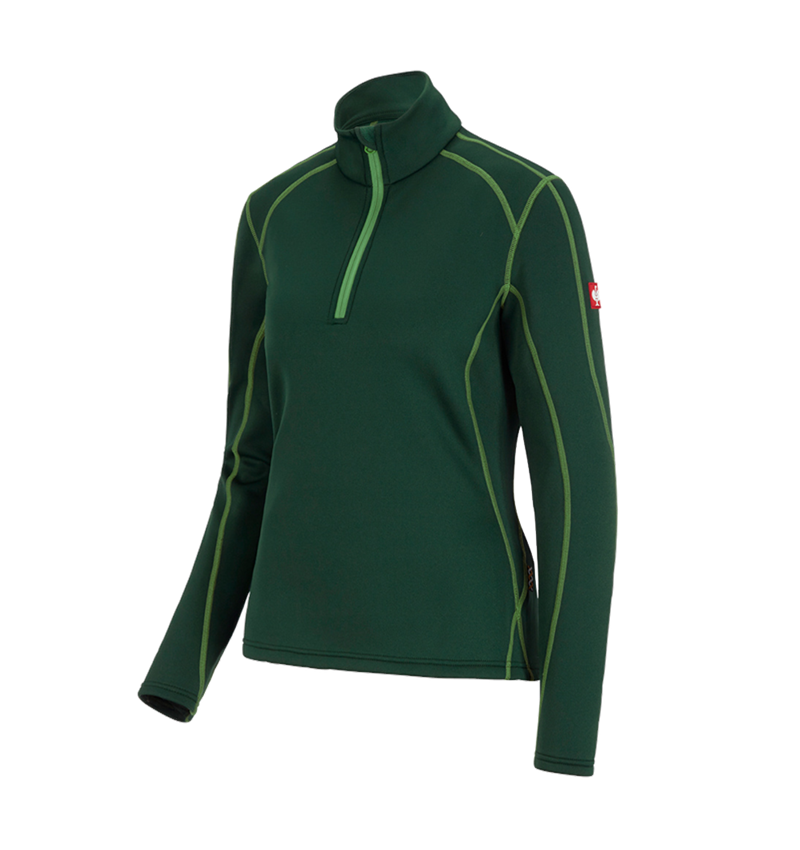 Shirts, Pullover & more: Funct.-Troyer thermo stretch e.s.motion 2020, la. + green/seagreen 1