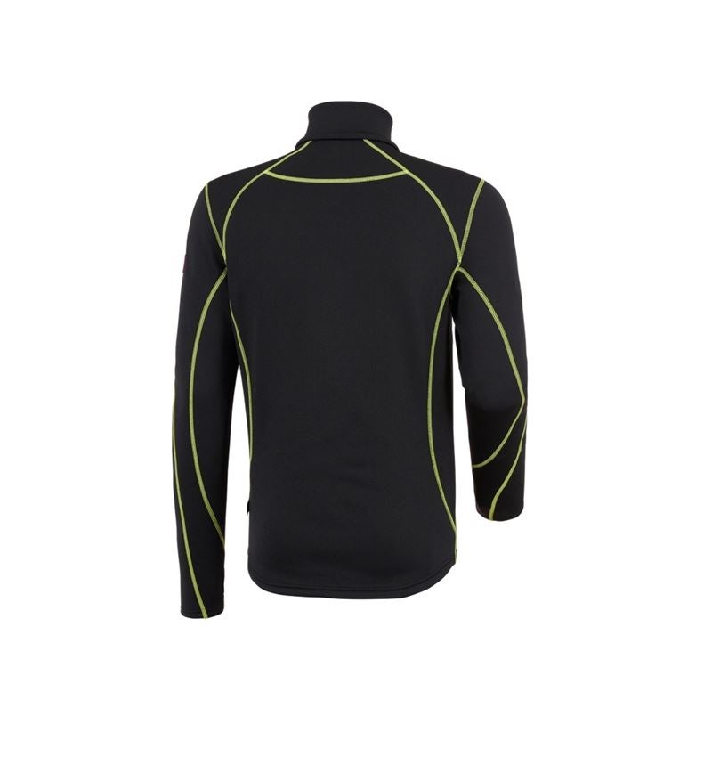 Shirts, Pullover & more: Functional-Troyer thermo stretch e.s.motion 2020 + black/high-vis yellow/high-vis orange 3