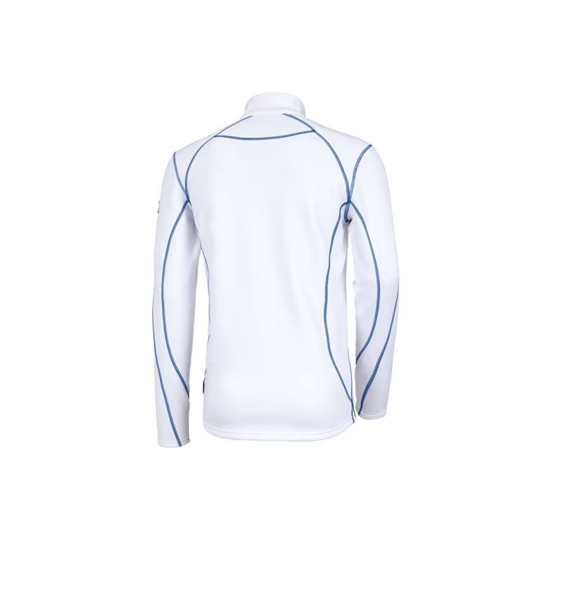 T-Shirts, Pullover & Skjorter: Funk.trøje thermo stretch e.s.motion 2020 + hvid/ensianblå 3