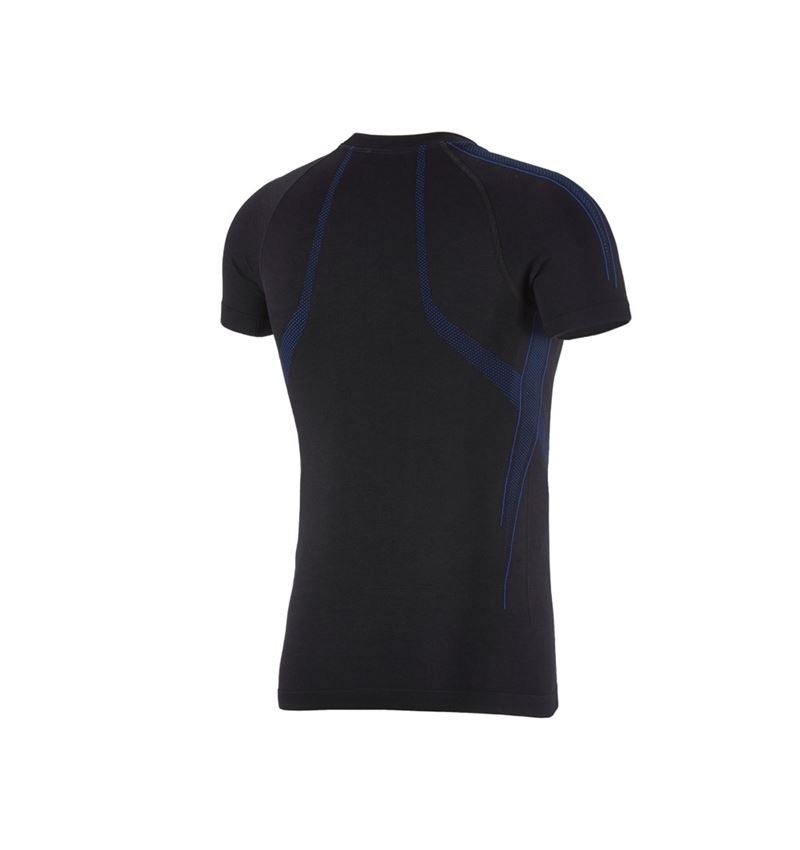 Underwear | Functional Underwear: e.s. functional-t-shirt seamless - warm + black/gentian blue 2