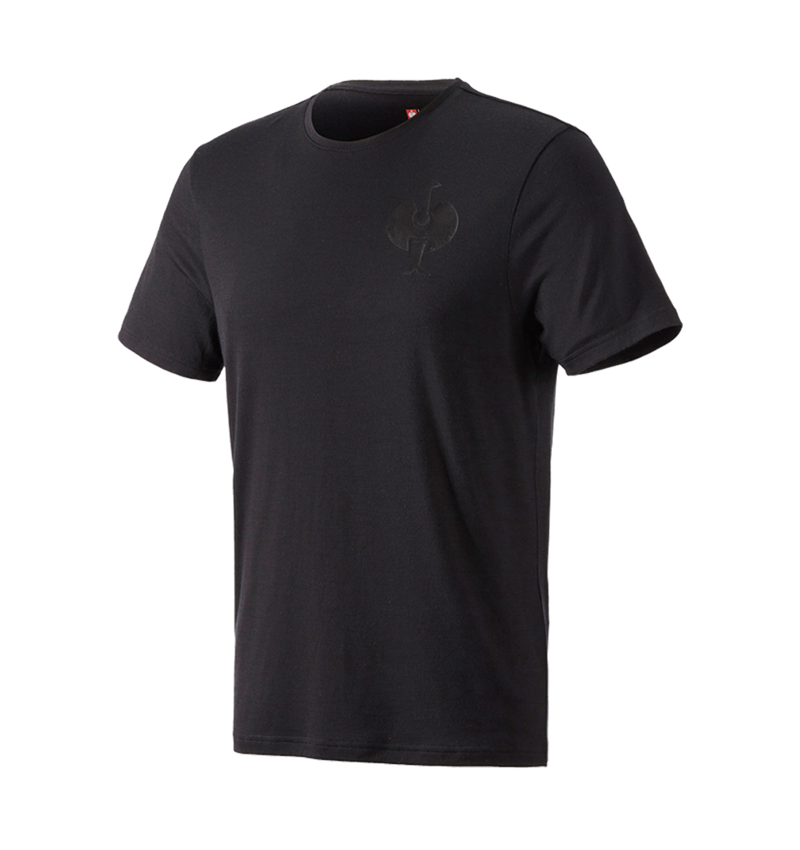 T-Shirts, Pullover & Skjorter: T-Shirt Merino e.s.trail + sort 2