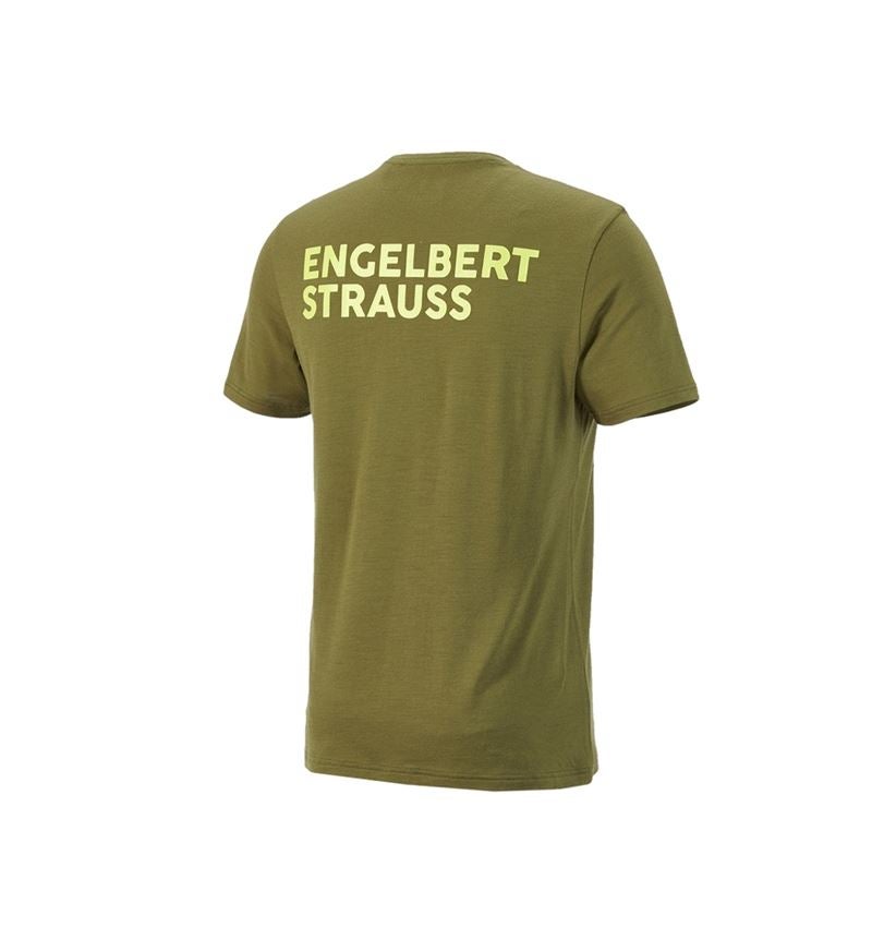 T-Shirts, Pullover & Skjorter: T-Shirt Merino e.s.trail + enebærgrøn/limegrøn 4