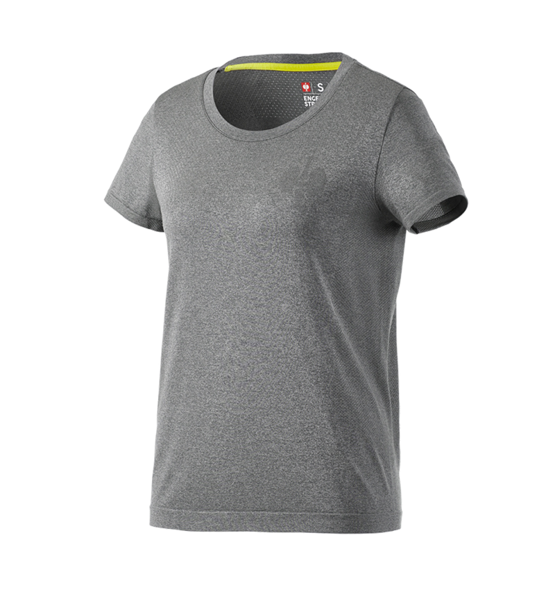 T-Shirts, Pullover & Skjorter: T-Shirt seamless e.s.trail, damer + basaltgrå melange 3