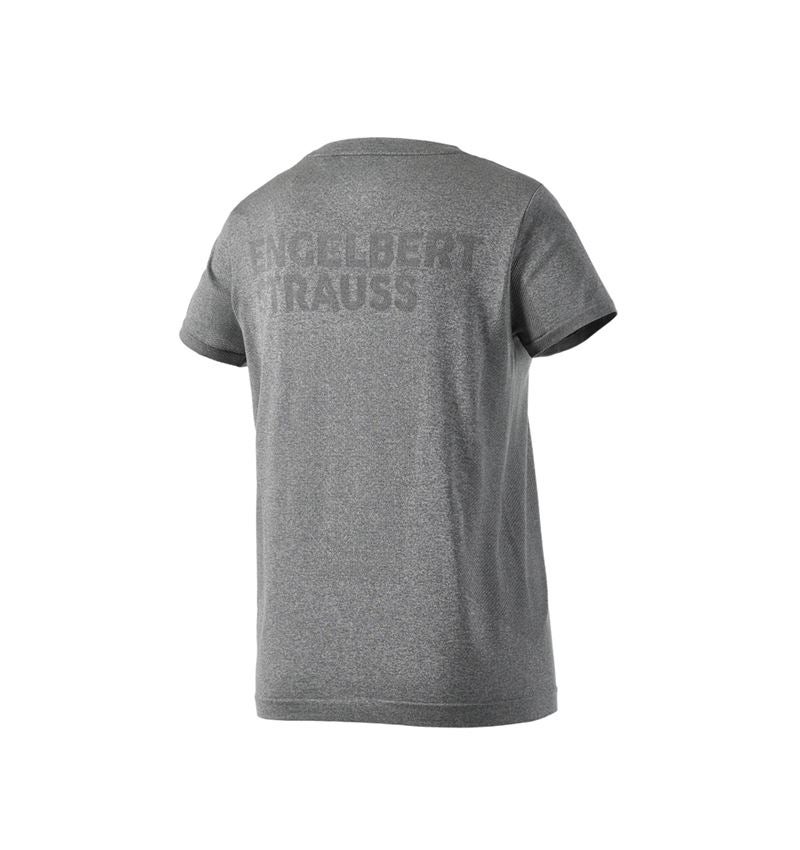 Beklædning: T-Shirt seamless e.s.trail, damer + basaltgrå melange 4