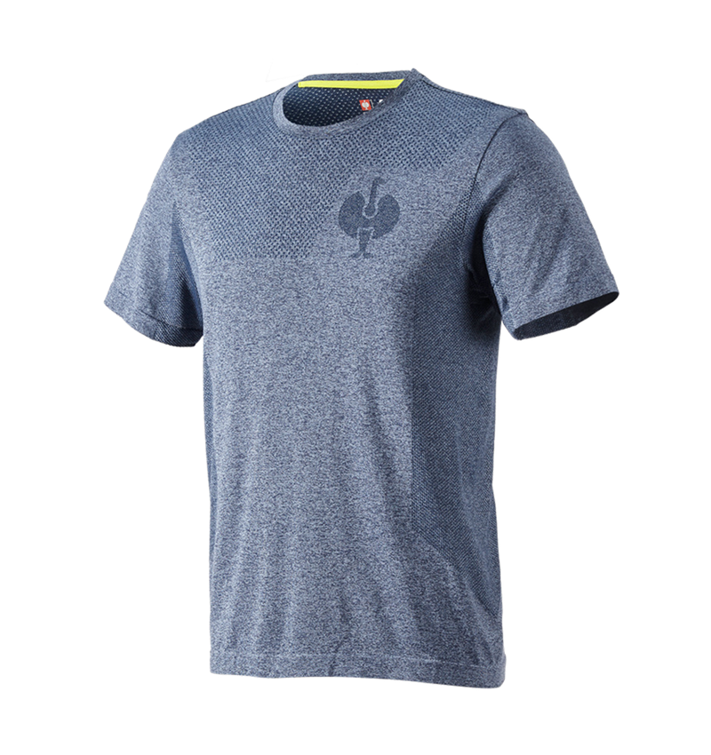T-Shirts, Pullover & Skjorter: T-Shirt seamless e.s.trail + dybblå melange 2