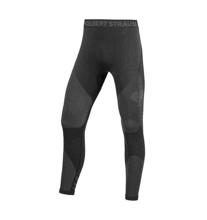 Undertøj | Termotøj: Funktions-long pants e.s.trail seamless - warm + sort/basaltgrå 4