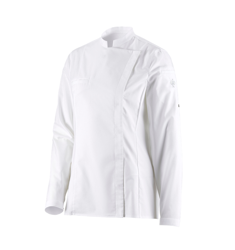 T-Shirts, Pullover & Skjorter: e.s. kokkeskjorte, damer + hvid 2