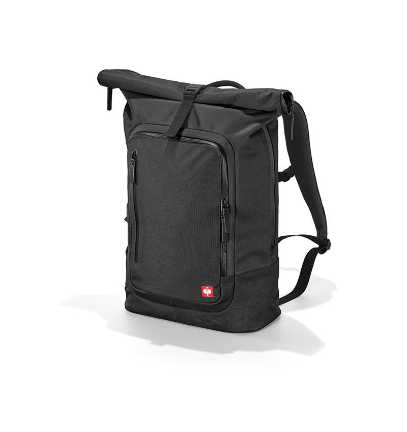 Clothing: Rolltop backpack e.s.work&travel + black