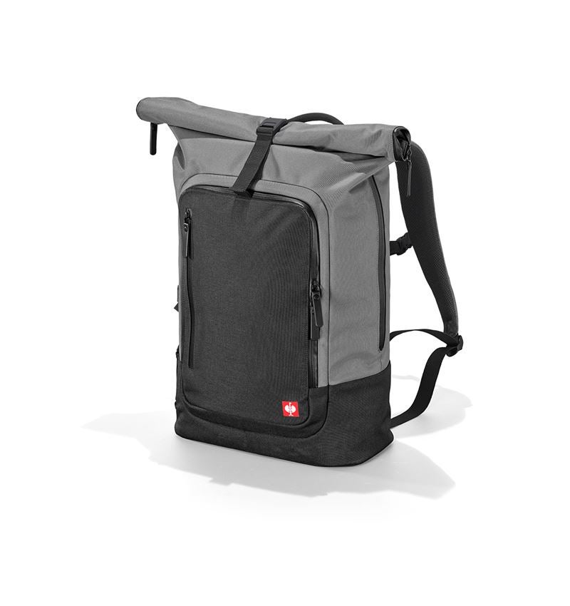 Accessories: Rolltop backpack e.s.work&travel + basaltgrey/black