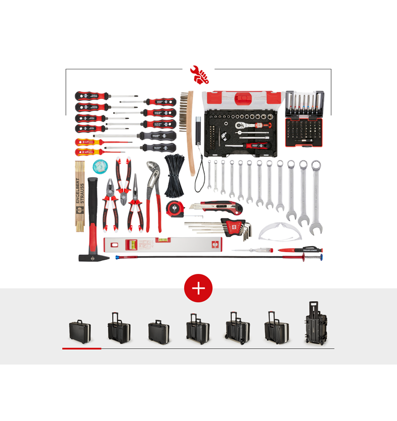 Værktøj: Værktøjssæt allround Profi inkl. værktøjskuffert