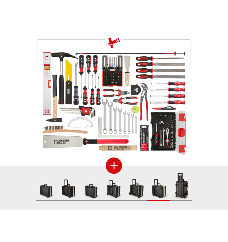 Værktøjskufferter: Værktøjssæt træ inkl. værktøjskuffert