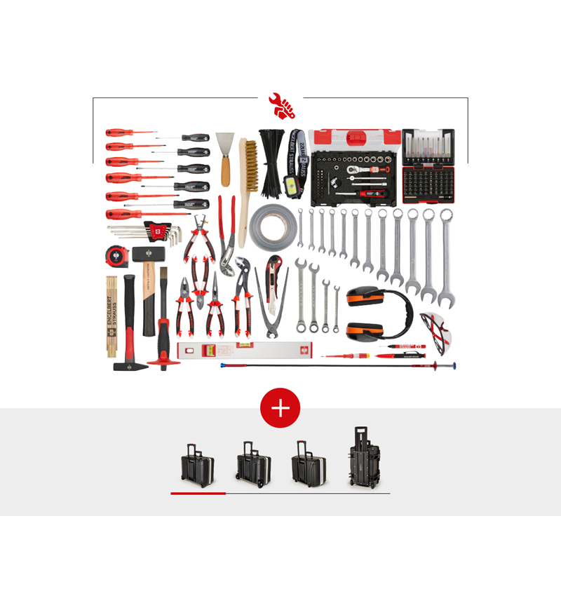 Tools: Tool set Allround Meister + tool trolley