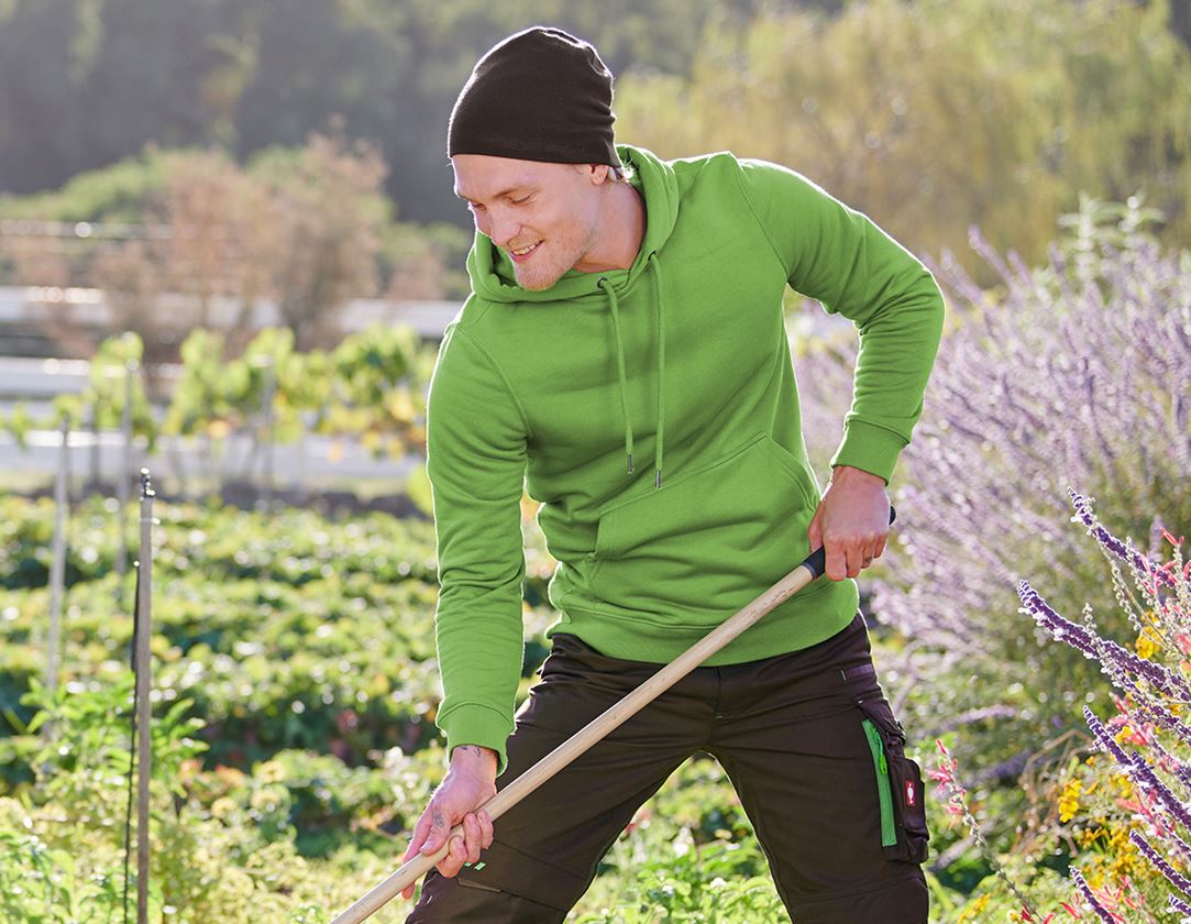 Gardening / Forestry / Farming: e.s. Hoody sweatshirt poly cotton + seagreen 1