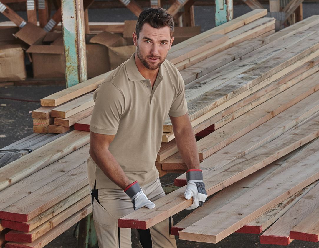 Joiners / Carpenters: e.s. Polo shirt cotton + clay