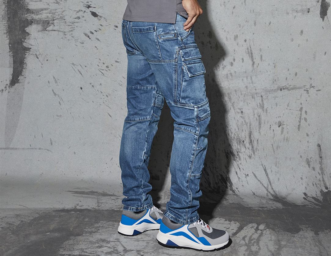 Arbejdsbukser: e.s. Cargo Worker jeans POWERdenim + stonewashed 1