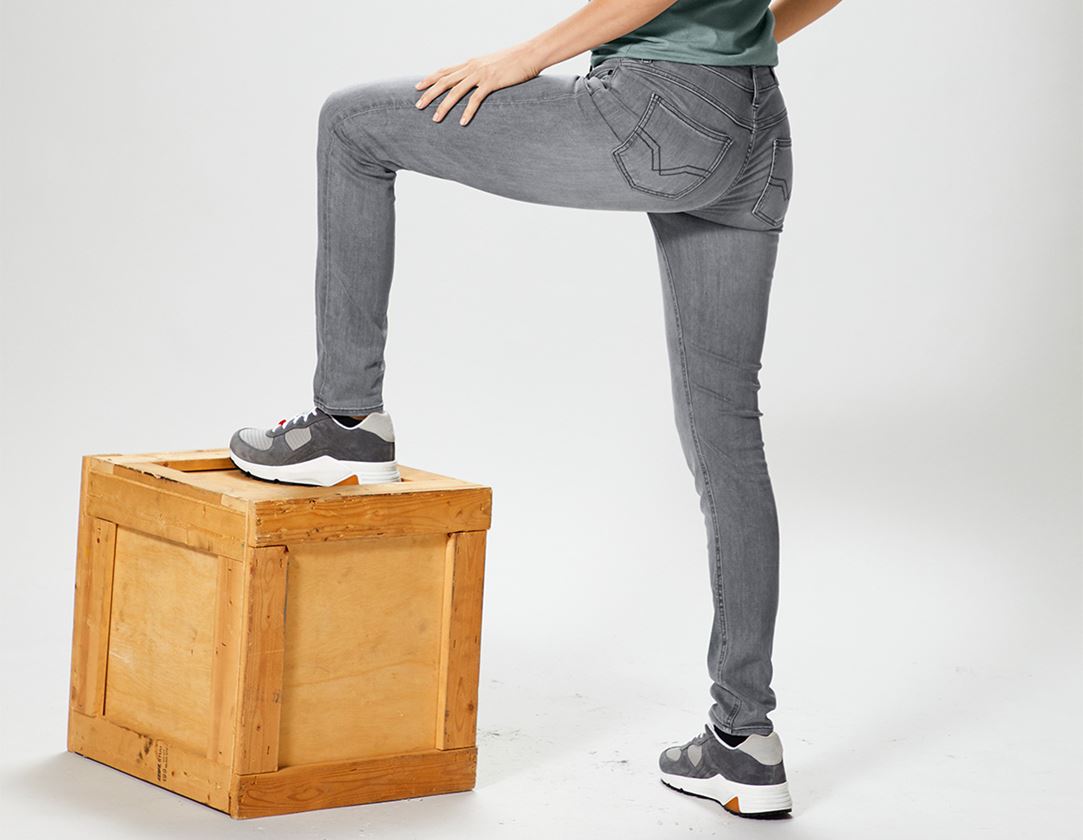 Arbejdsbukser: e.s. 5-pocket-stretch-jeans, damer + graphitewashed 1
