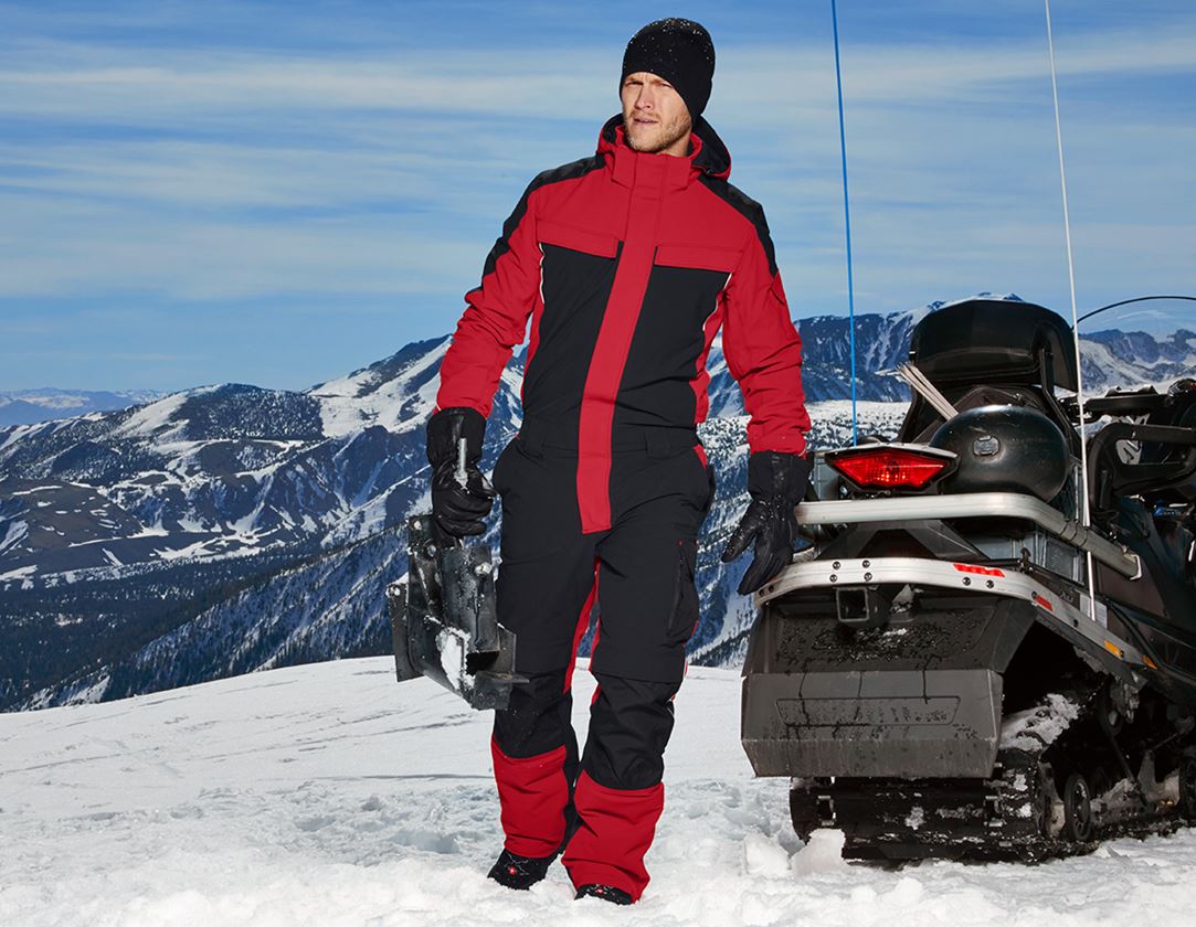 Overalls: Functional overall snow e.s.dynashield + fiery red/black
