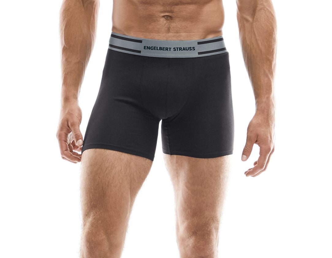 Underwear | Functional Underwear: e.s. Cotton stretch long-leg pants + black/cement