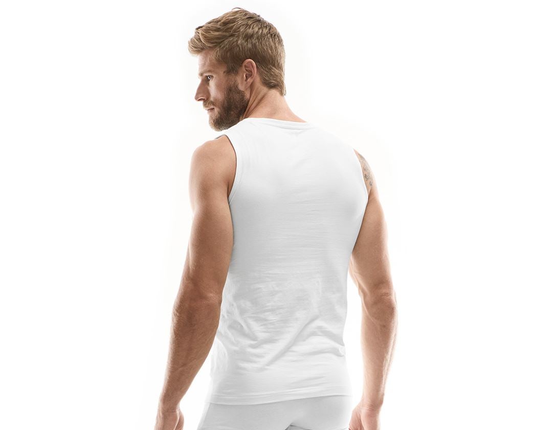Undertøj | Termotøj: e.s. cotton stretch atletik-shirt + hvid 1