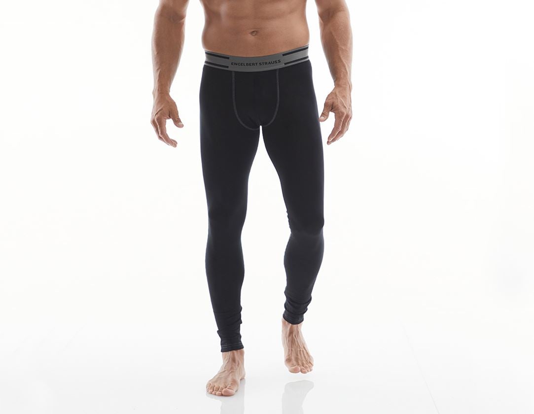 Undertøj | Termotøj: e.s. cotton stretch lange pants + sort