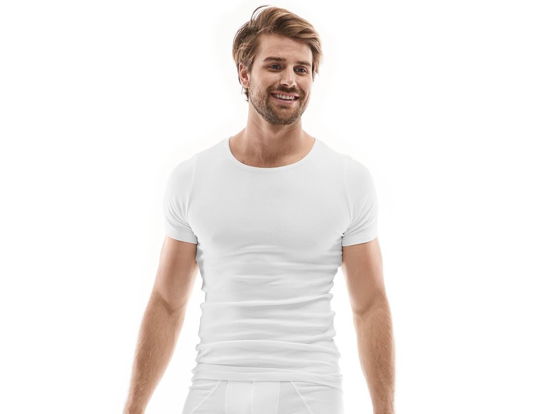 Undertøj | Termotøj: e.s. cotton rib T-shirt + hvid
