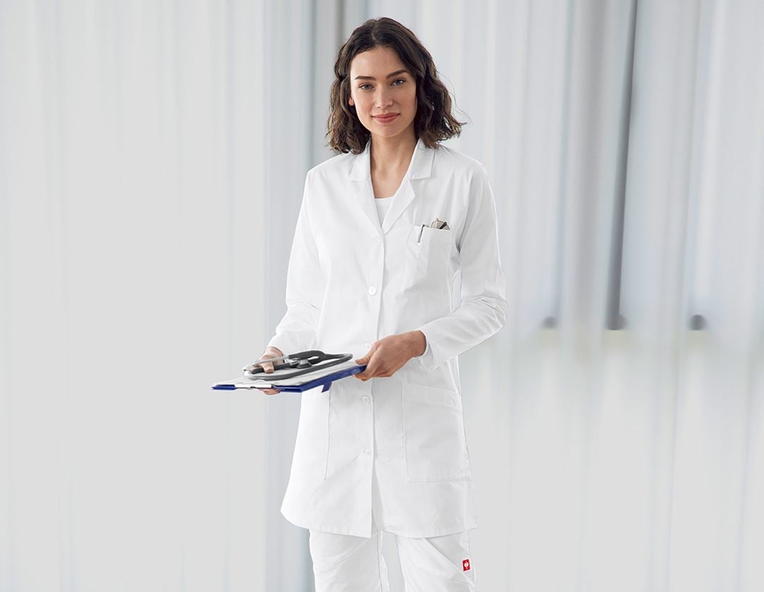 Healthcare Coats | Work Coats: Work Coat Gerlinde + white