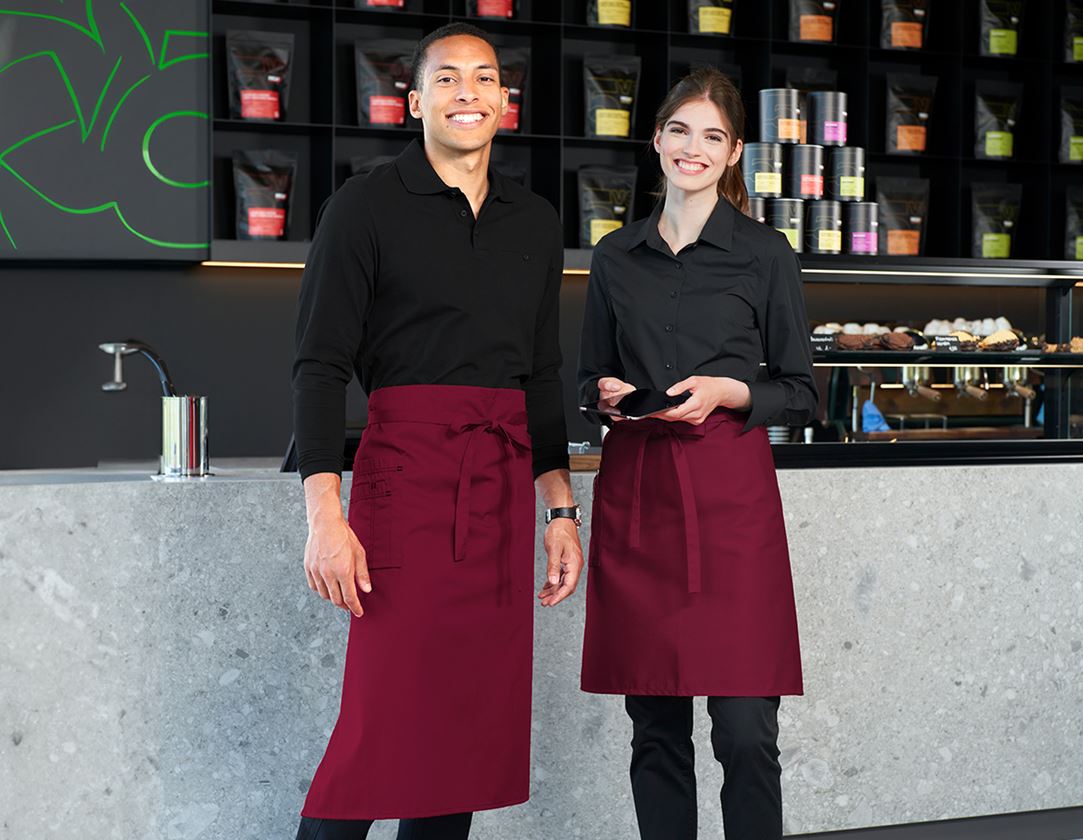 Topics: Mid-Length Apron + bordeaux/black 1