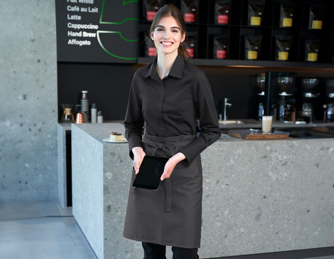 Topics: Mid-Length Apron + grey/black