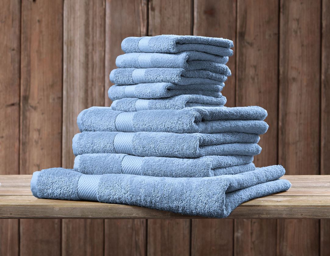 Klude: Frotte badehåndklæde Premium + lyseblå