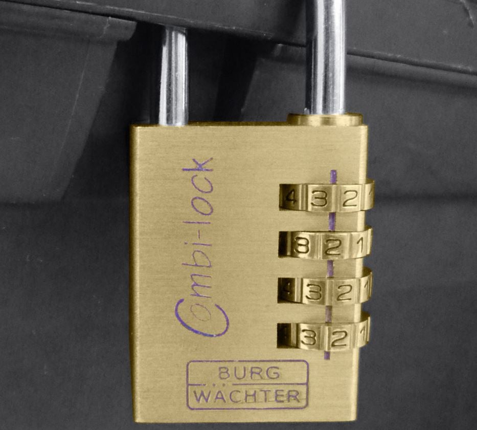 Smådele: Burg-Wächter sikkerhedskodelås Combi lås lock