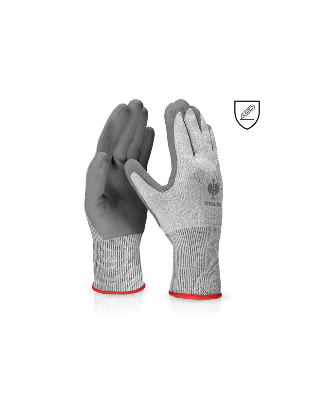 Coated: PU cut protection gloves, level C