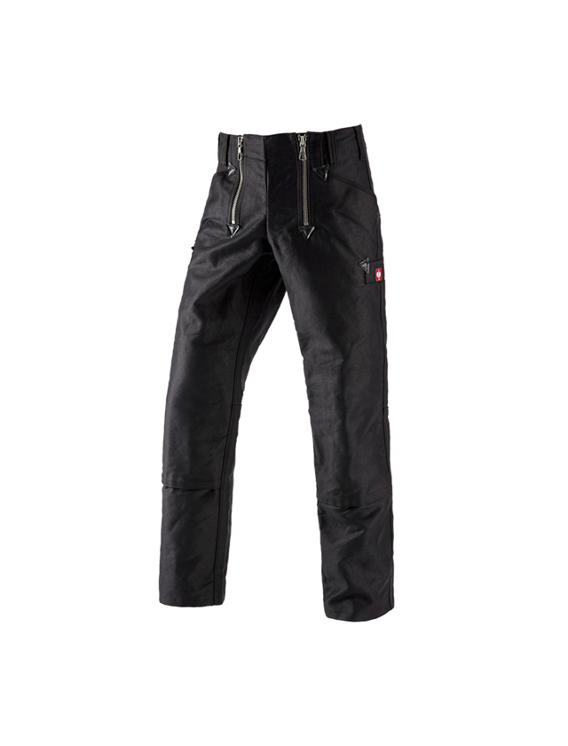Work Trousers: e.s. Craftman's Trousers with Kneepad Pockets + black 1