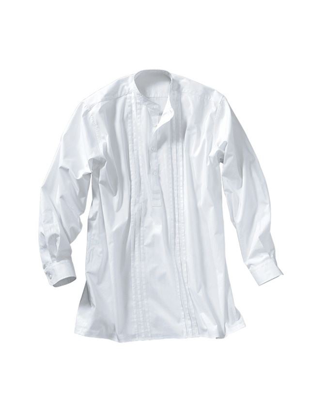 Naver / Tagdækker: Naverskjorte uden krave + hvid