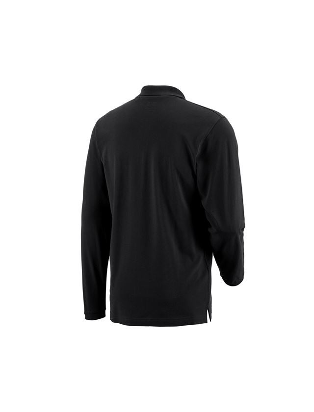 T-Shirts, Pullover & Skjorter: e.s. Longsleeve-Polo cotton Pocket + sort 2