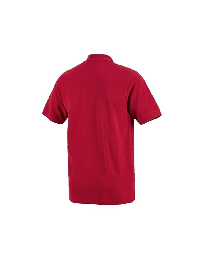 Emner: e.s. Polo-Shirt cotton Pocket + rød 1