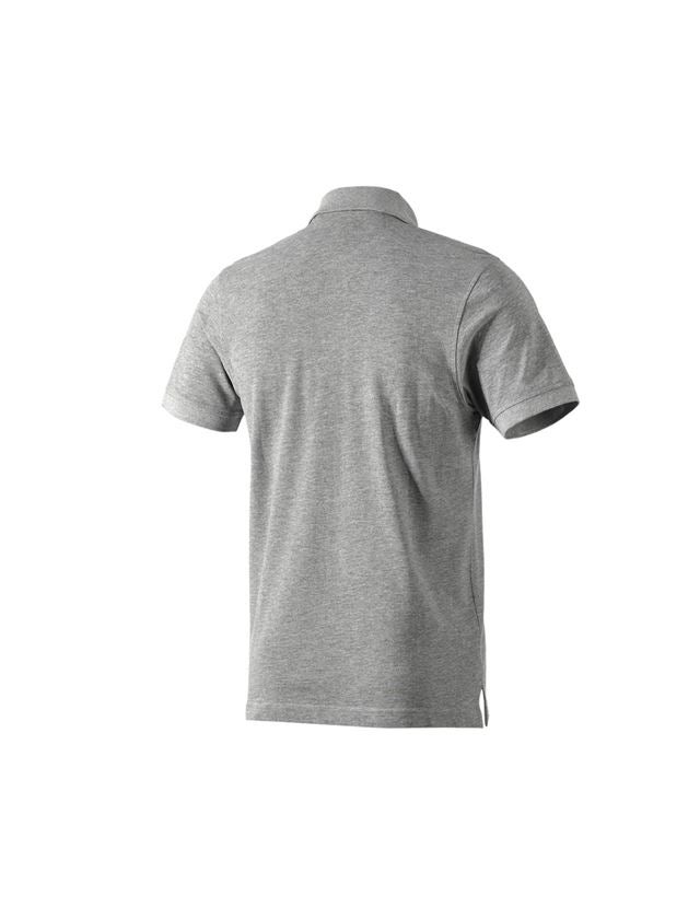 Emner: e.s. Polo-Shirt cotton Pocket + gråmeleret 1