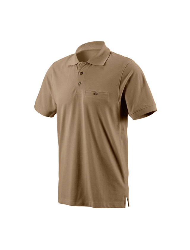 T-Shirts, Pullover & Skjorter: e.s. Polo-Shirt cotton Pocket + kaki 2