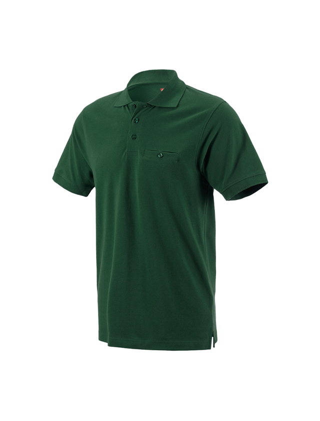 Emner: e.s. Polo-Shirt cotton Pocket + grøn 2