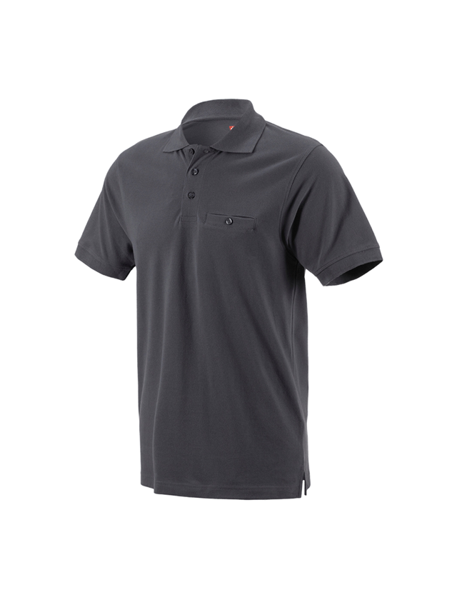 T-Shirts, Pullover & Skjorter: e.s. Polo-Shirt cotton Pocket + antracit 2