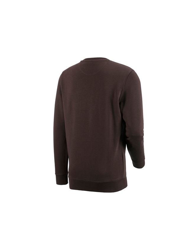 T-Shirts, Pullover & Skjorter: e.s. Sweatshirt poly cotton + brun 1