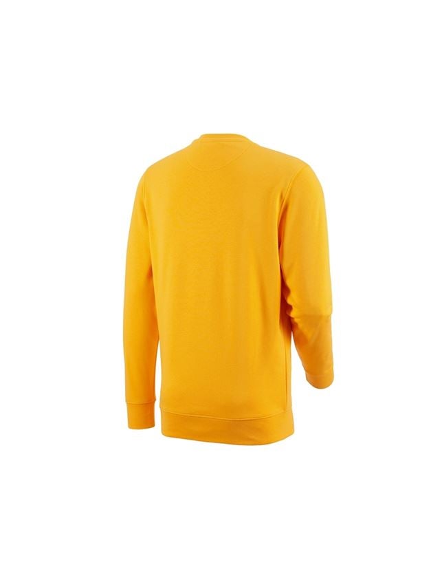 T-Shirts, Pullover & Skjorter: e.s. Sweatshirt poly cotton + gul 1