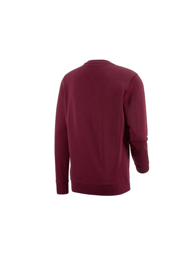 T-Shirts, Pullover & Skjorter: e.s. Sweatshirt poly cotton + bordeaux 1