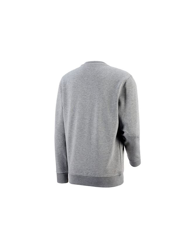 T-Shirts, Pullover & Skjorter: e.s. Sweatshirt poly cotton + gråmeleret 1