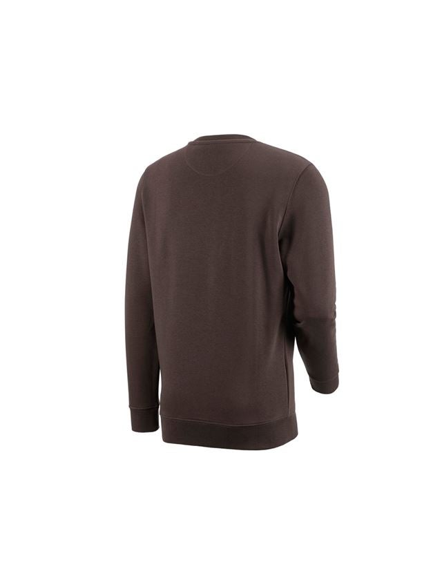 T-Shirts, Pullover & Skjorter: e.s. Sweatshirt poly cotton + kastanje 1