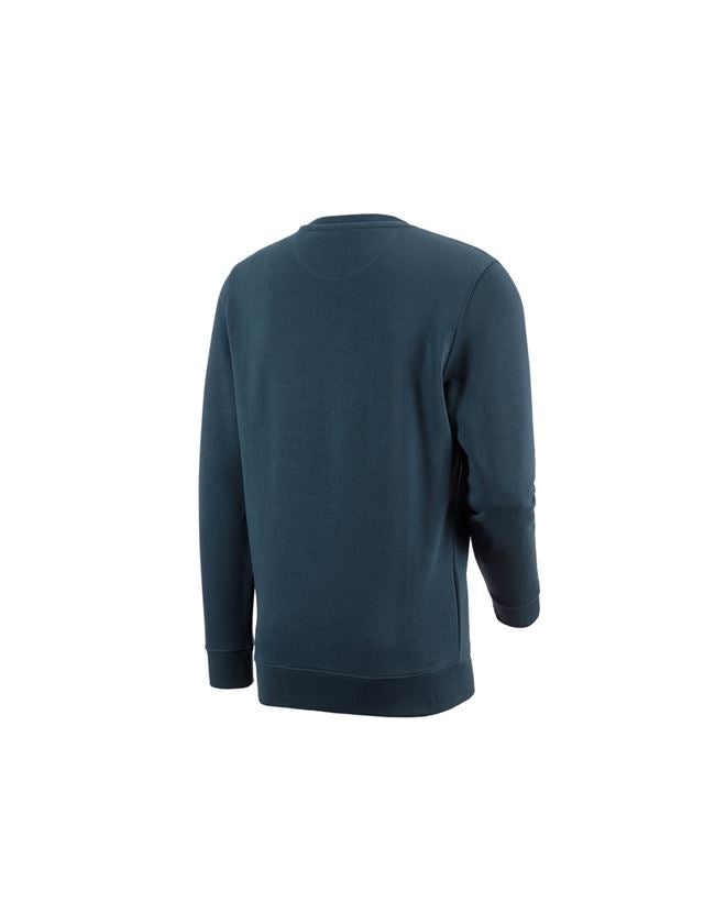 T-Shirts, Pullover & Skjorter: e.s. Sweatshirt poly cotton + havblå 1