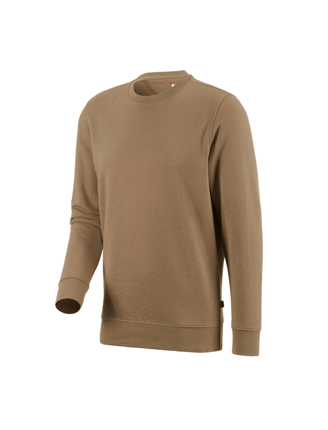 T-Shirts, Pullover & Skjorter: e.s. Sweatshirt poly cotton + kaki