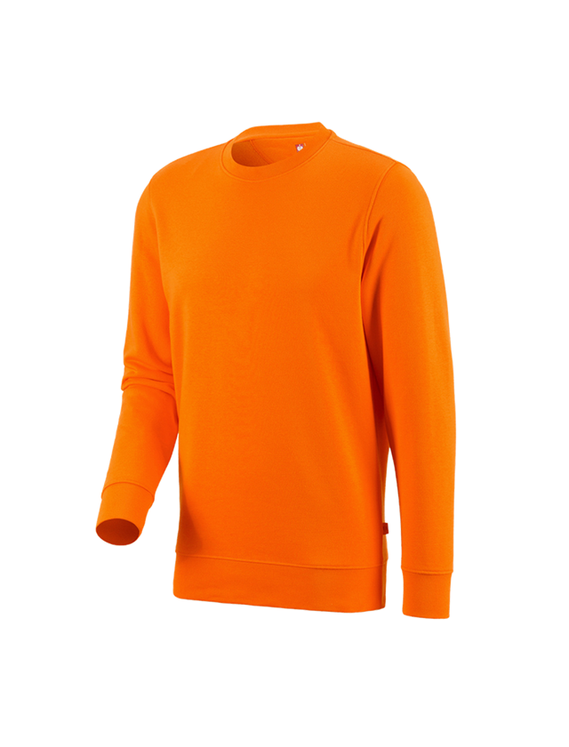T-Shirts, Pullover & Skjorter: e.s. Sweatshirt poly cotton + orange